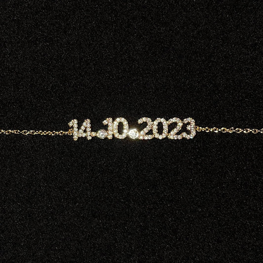 Chain bracelet with ANY date
