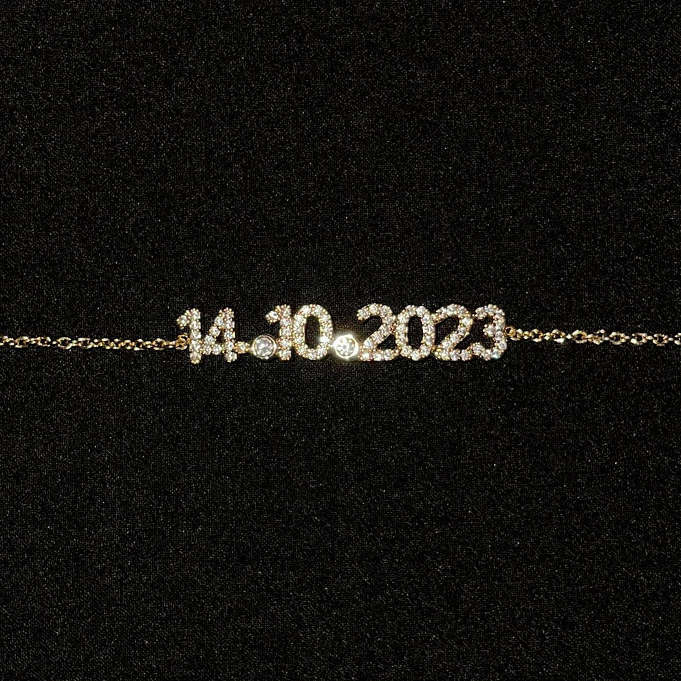 Chain bracelet with ANY date