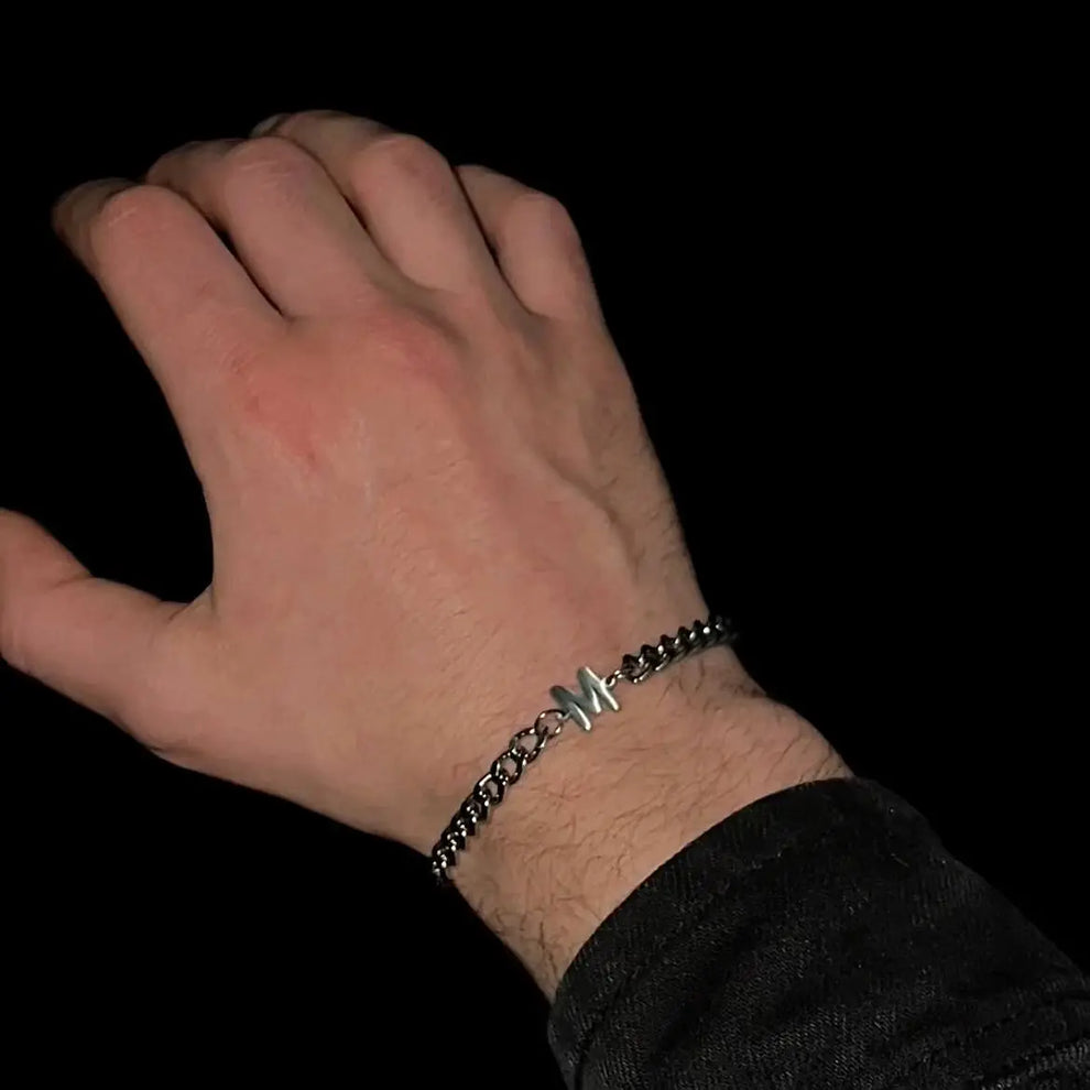 Men's bracelet with ANY initial