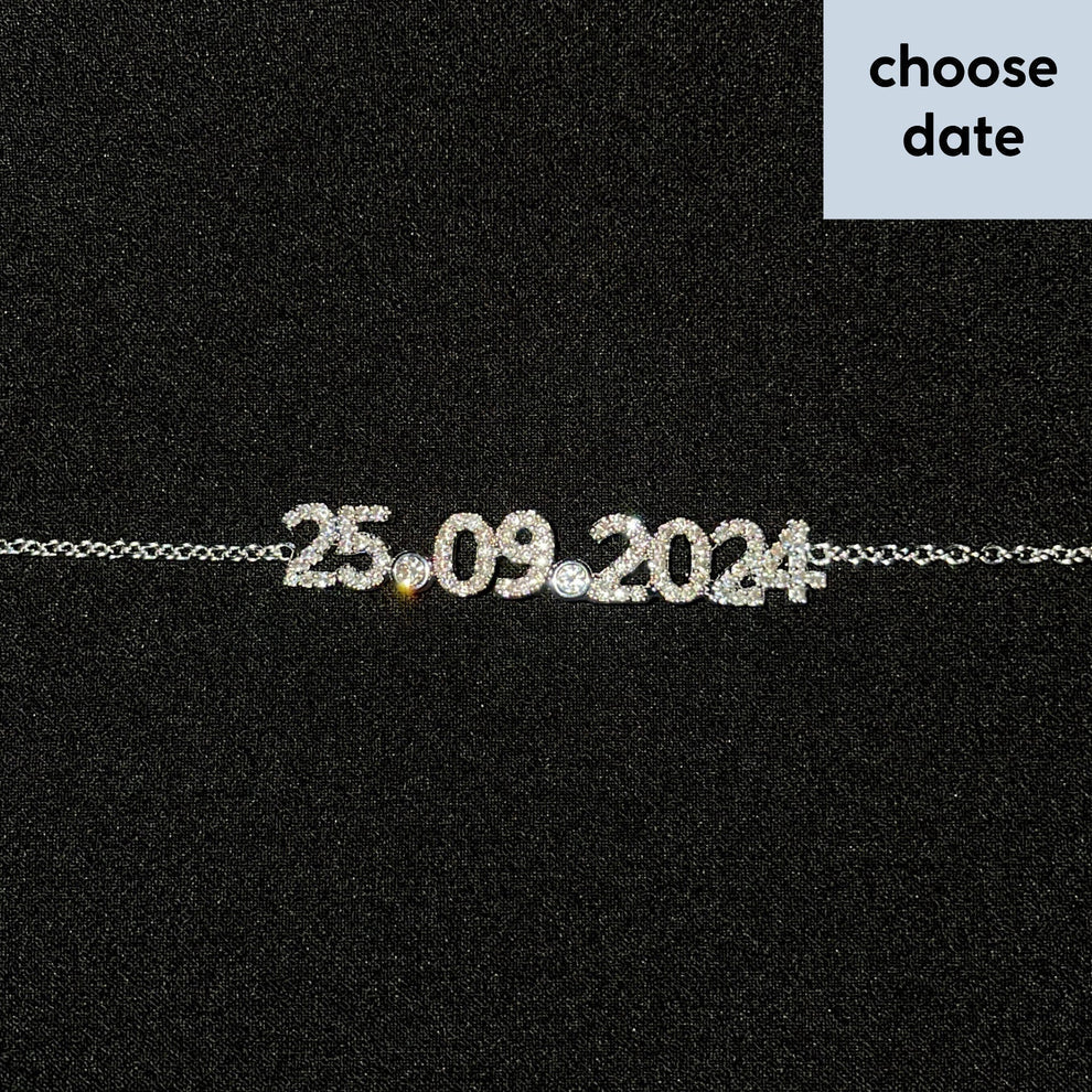 Chain bracelet with ANY date